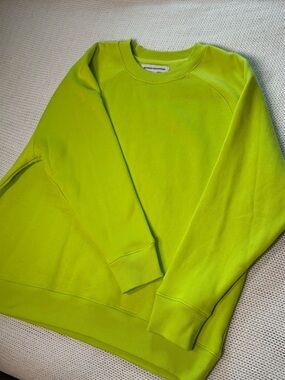 Amazon Essentials Neon Green Pullover Sweatshirt